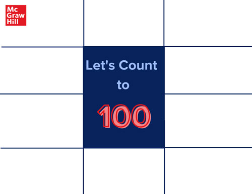 100th Day of School Counting Mat page